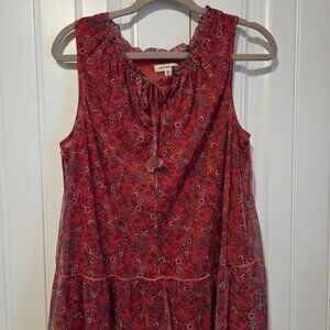 Max Studio floral sleeveless top, never worn